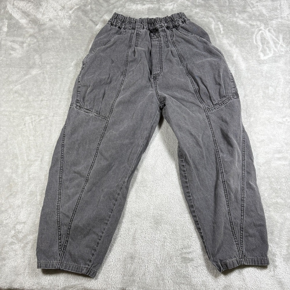 Vintage Absolutely No! Jeans Women Medium Gray High Rise Pleated Tapered 80s 90s